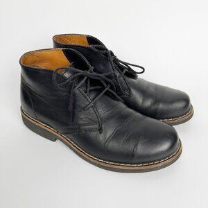 Vintage Roots Leather Short Lace Up Chukka Desert Boots Made In Canada Canadian